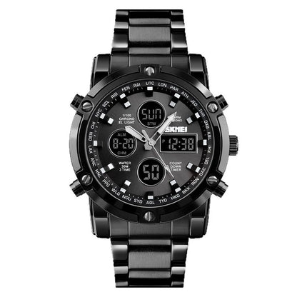 Men Quartz Watch Male Steel Wristwatch Fashion Big Dial Shockproof Watches