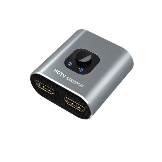 HDMI Switch 4k@60hz Splitter, Aluminum Bidirectional HDMI Switcher 2 in 1 Out