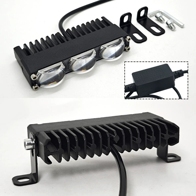 Mini LED Headlight Bumper Fog Lamps Projector Lens Car Light