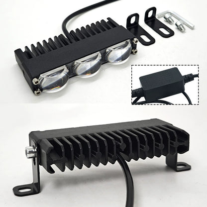 Mini LED Headlight Bumper Fog Lamps Projector Lens Car Light