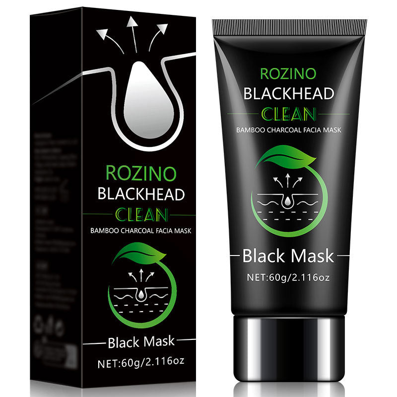 Bamboo Charcoal Blackhead Remover Mask - Peel Off Face Mask for Face & Nose, Deep Cleansing Pore Treatment for Blackheads