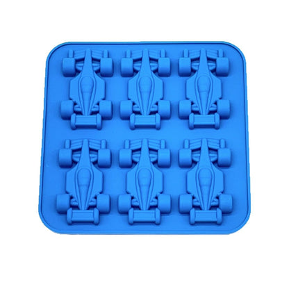 Silicone Racing Car Jello Molds,6-Cavity 3D No-Plastic,Easy Release