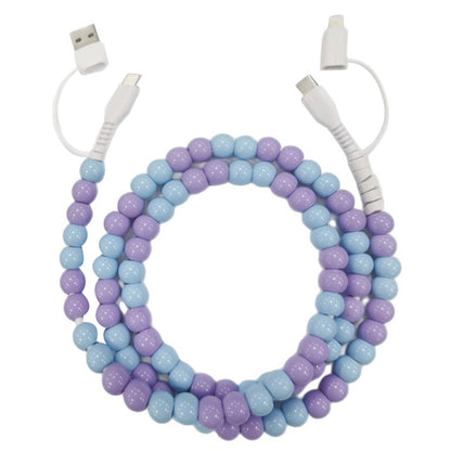 Adorable Pearl Bead USB-C to USB-C Fast Charging Cable (1m)