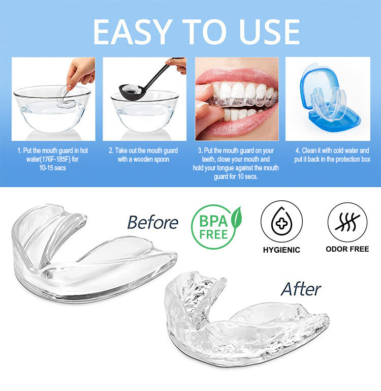 Invisible Dental Trays — BPA-Free — Ultra-Thin & Moldable, Perfectly Fits Every Tooth (Pack of 4)