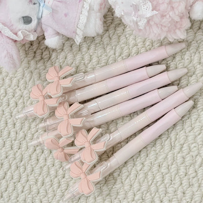 6pcs Pink Bow Party Ballpoint Pens High Quality