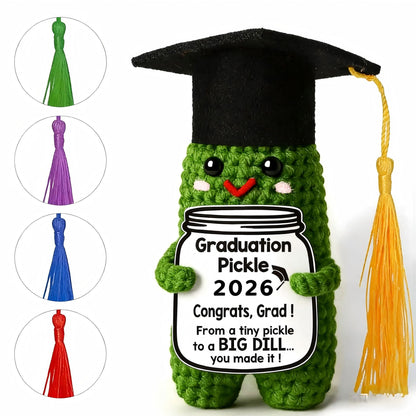 Graduation Gifts Graduation Decorations 2026 Pickle Funny Handmade Crochet Grad Gifts