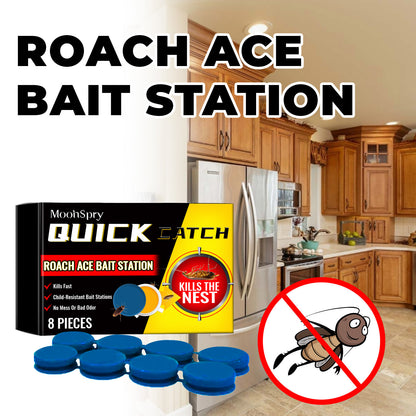 8PCS Roach Bait & Killer - Roach Repellent Stations for Nest Repellent of Indoor Infestations