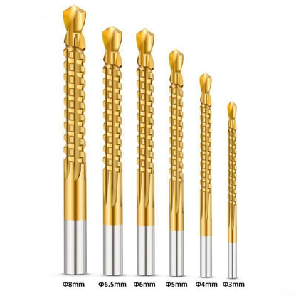 Efficient 6PCS HSS Drill Bits for Precise Cutting in Thin Wood, Metal, and Plastic Applications