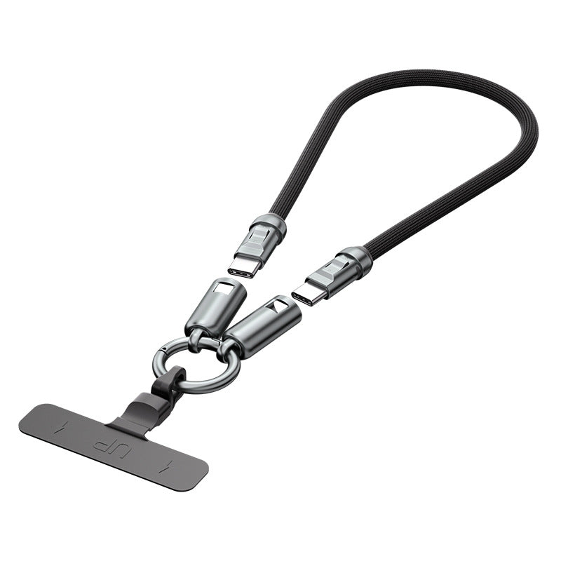 Universal Cell Phone Strap with Built-in 240W USB C Charging Cable & Data Transfer