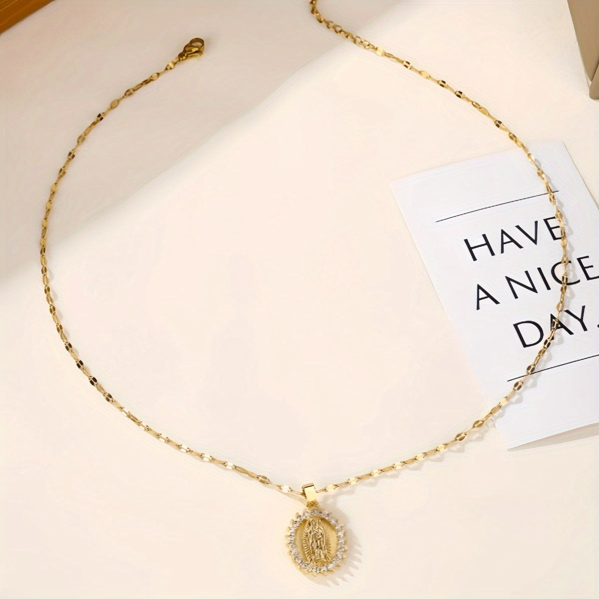 Virgen de Guadalupe Necklace (Mother Mary Pendant)