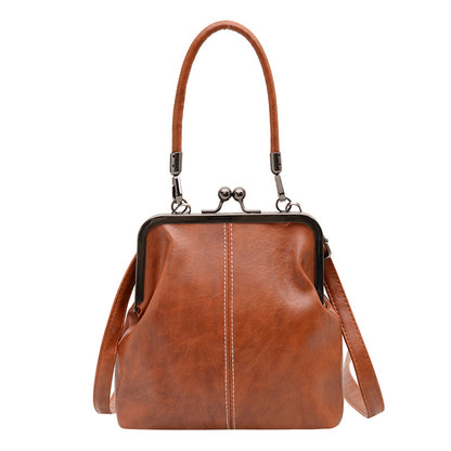 2026 Retro Style Crossbody Bag, Vintage Small Kisslock Frame Bag