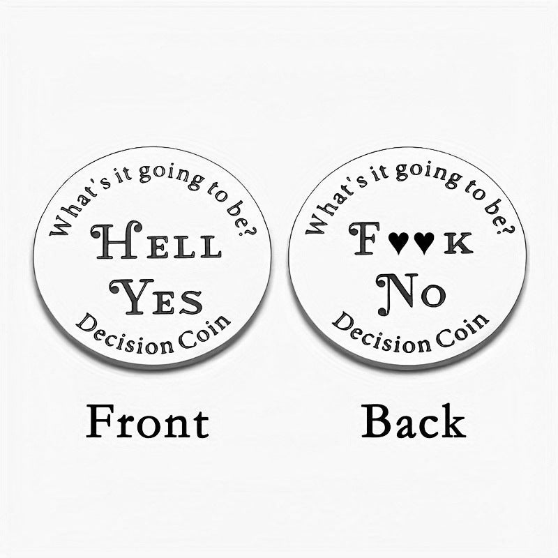 Decision Coin,Yes No Coin,Ideal for Birthdays, Anniversaries, & Special Occasions