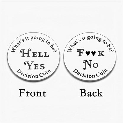 Decision Coin,Yes No Coin,Ideal for Birthdays, Anniversaries, & Special Occasions