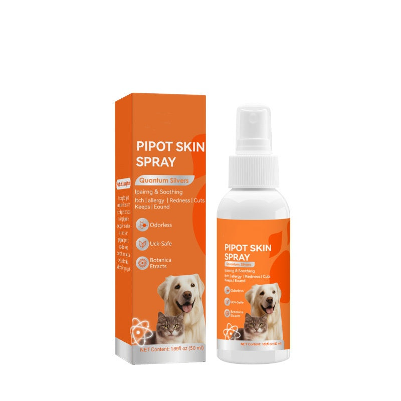 Upgraded Quantum Silver Skin Spray , Itch Relief and Hot Spot Treatment for Pets