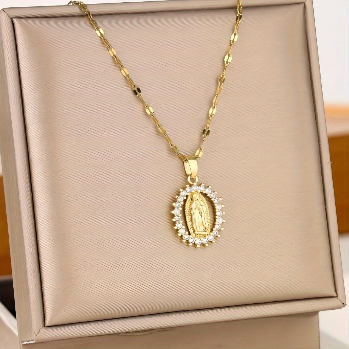 Virgen de Guadalupe Necklace (Mother Mary Pendant)