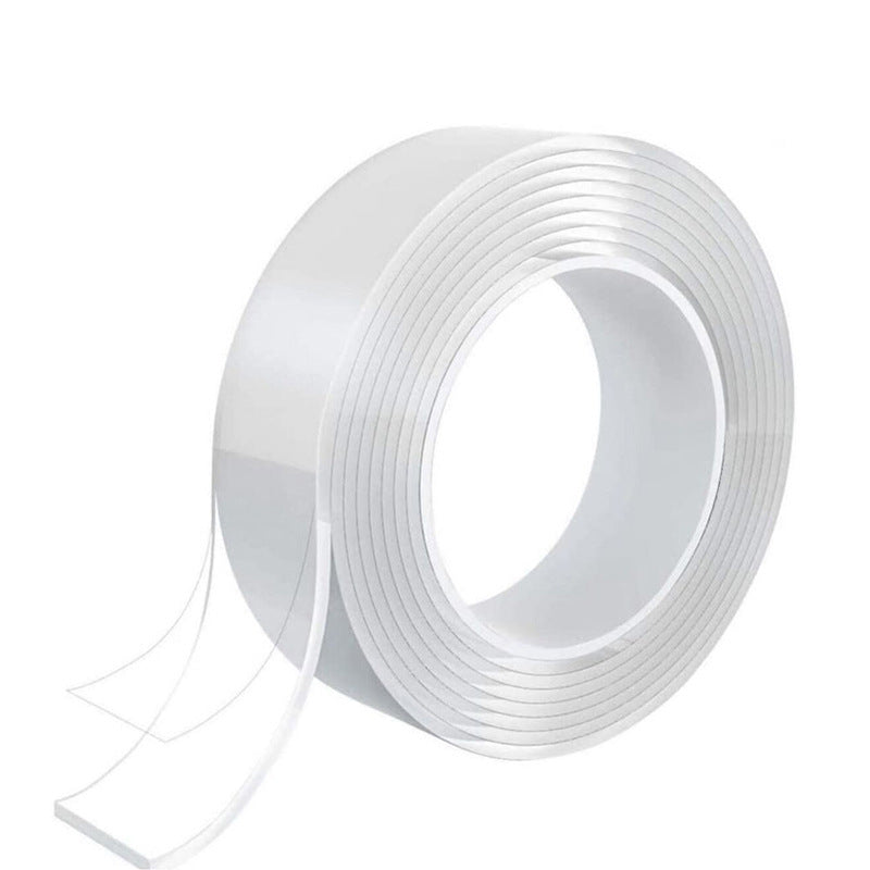 Double Sided Mounting Tape - 0.79" × 16.4' Transparent Roll, Heavy Duty Wall Stickers for Home Office Indoor Use, No Residue