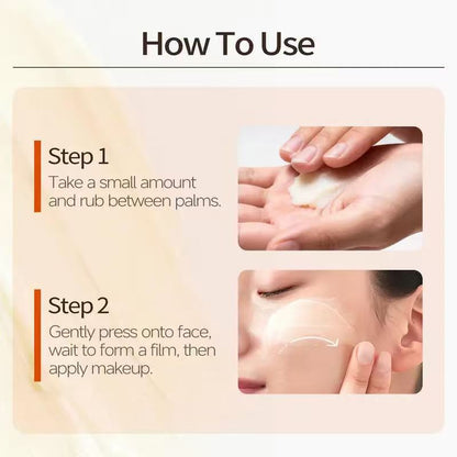 Glow Velvet Priming Moisture Cream - Pore Blurring and Makeup Gripping Primer, Hydrate and Lock Makeup All Day, Korean Skin Care for All Skin