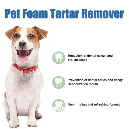 Pet Foam Oral Cleaning Foam Gentle Cleaning to Remove Stains and Yellowing from Teeth
