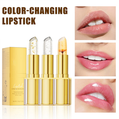 3pcs/set Color Changing Lipstick Moisturizing Glossy Shine