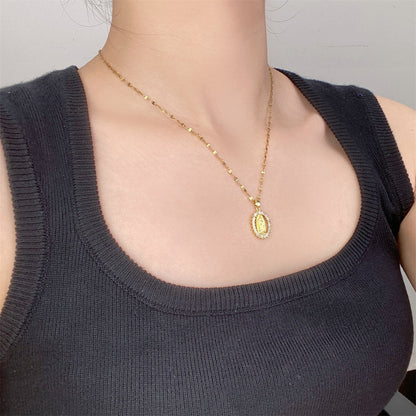 Virgen de Guadalupe Necklace (Mother Mary Pendant)