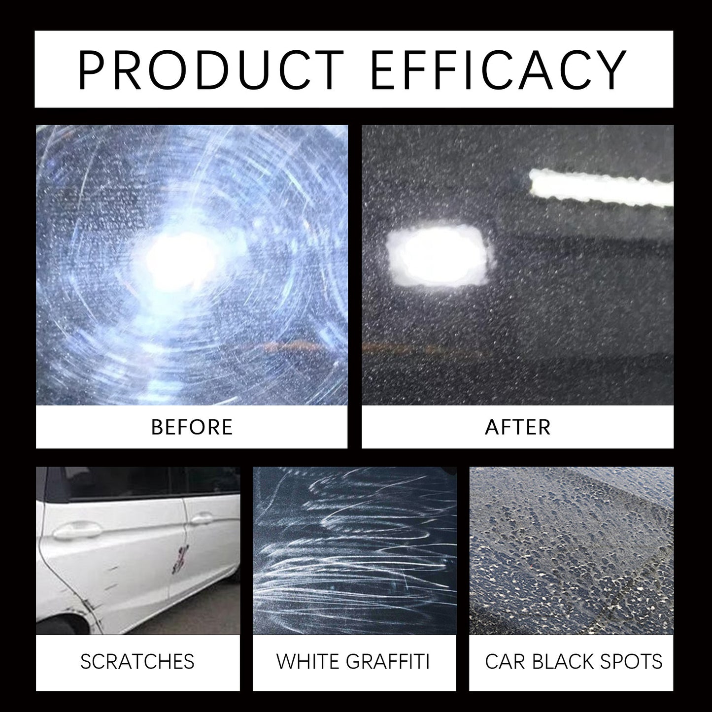 3-in-1 Ceramic Coating Spray: Waterless Cleaner, Wax & Paint Sealant in One, 120ml