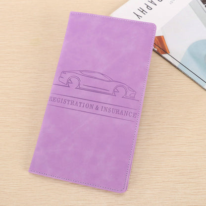 Car Registration & Insurance Holder – Vehicle Document Organizer for Interior Car Accessory