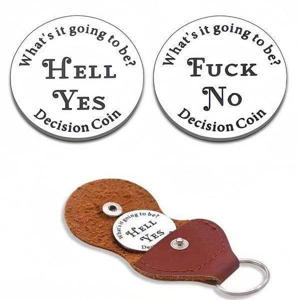 Decision Coin,Yes No Coin,Ideal for Birthdays, Anniversaries, & Special Occasions