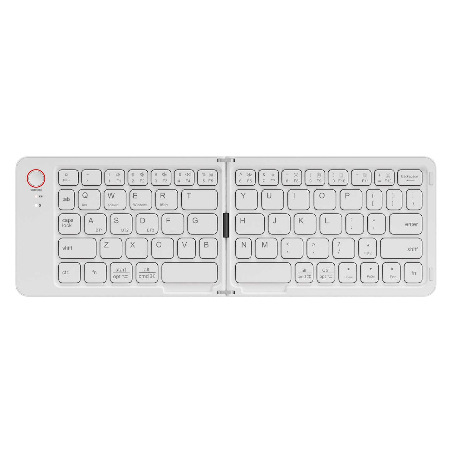 Portable Wireless Mini Foldable Bluetooth Keyboard , Ultra-Slim Aluminum Travel Folding Keyboards