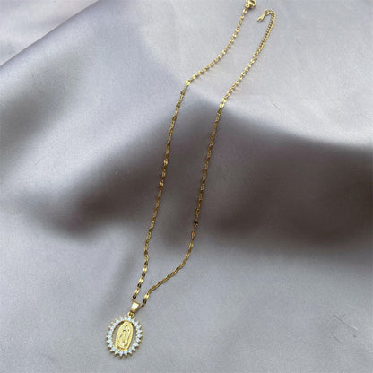 Virgen de Guadalupe Necklace (Mother Mary Pendant)