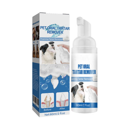 Pet Foam Oral Cleaning Foam Gentle Cleaning to Remove Stains and Yellowing from Teeth