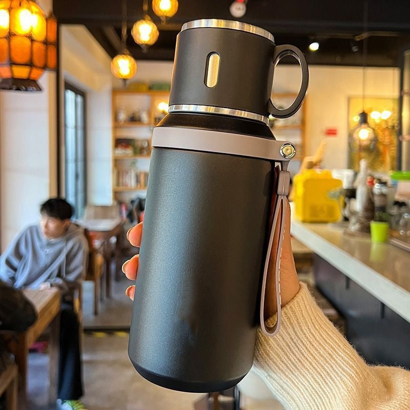 Vacuum Insulated Travel Mug | Stainless Steel | Tea-Water Separation Design