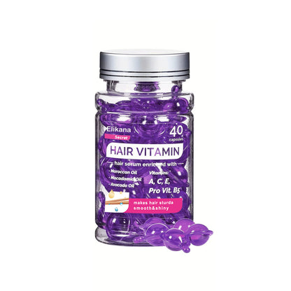 Hair Oil 40 Capsules with Keratin, Argan Oil & Jojoba Oil