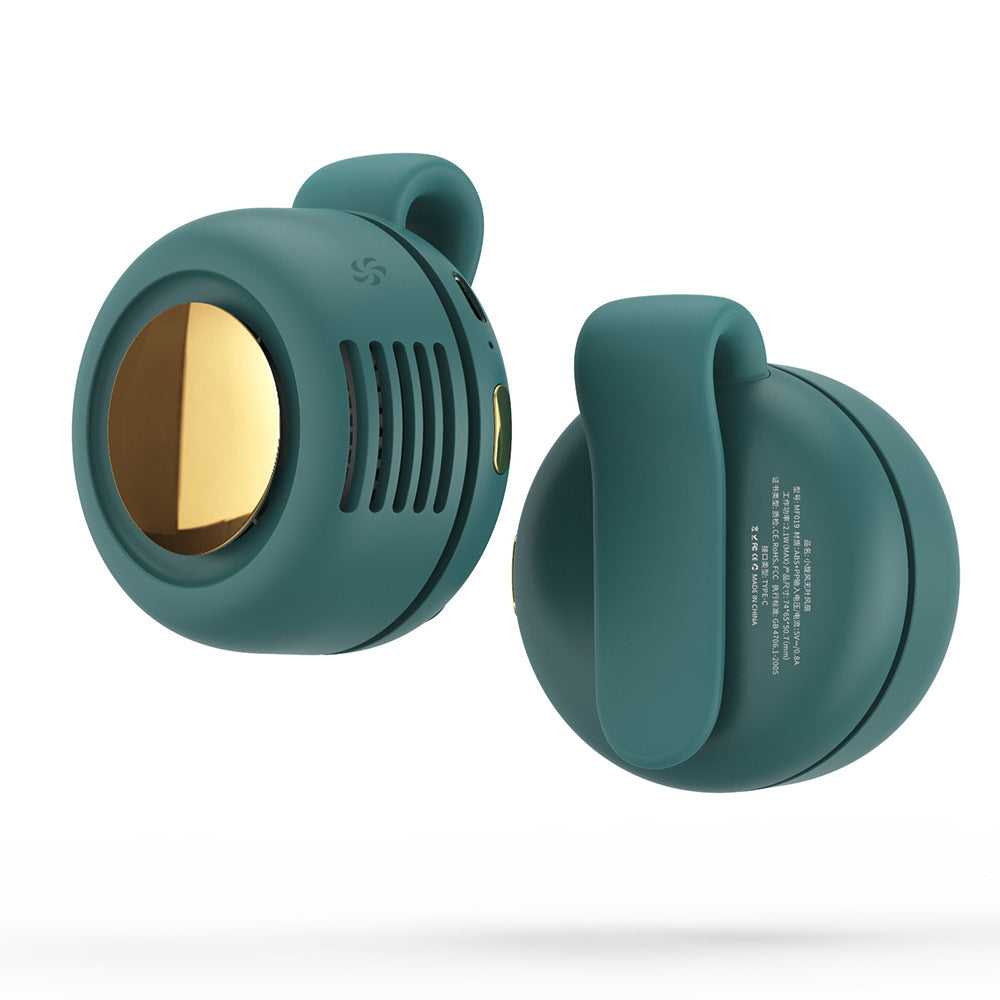 Portable Silent Mini Bladeless Fan Clip On For Shirt & Waist