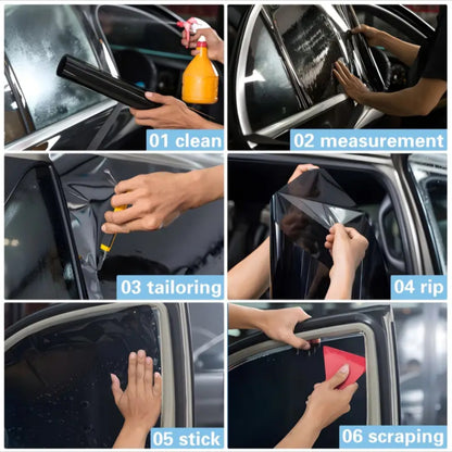 Window Tint Film for Cars, 5% 20% 35% 50% VLT Car Window Tint Roll, Heat & UV Block Window Sunshade Film