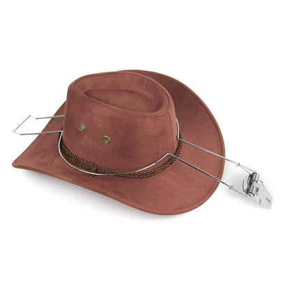 Cowboy Hat Holder and Rack, Built-in Spring Sturdy Heavy Duty Hat Bracket Hanger