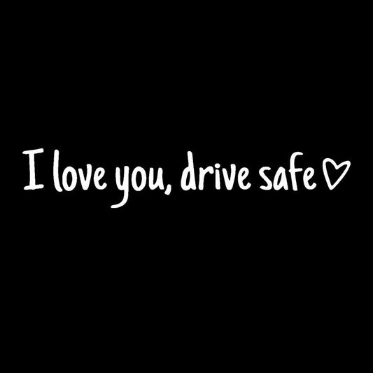 I Love You Drive Safe Vinyl Car Rearview Mirror Stickers 4 PCS