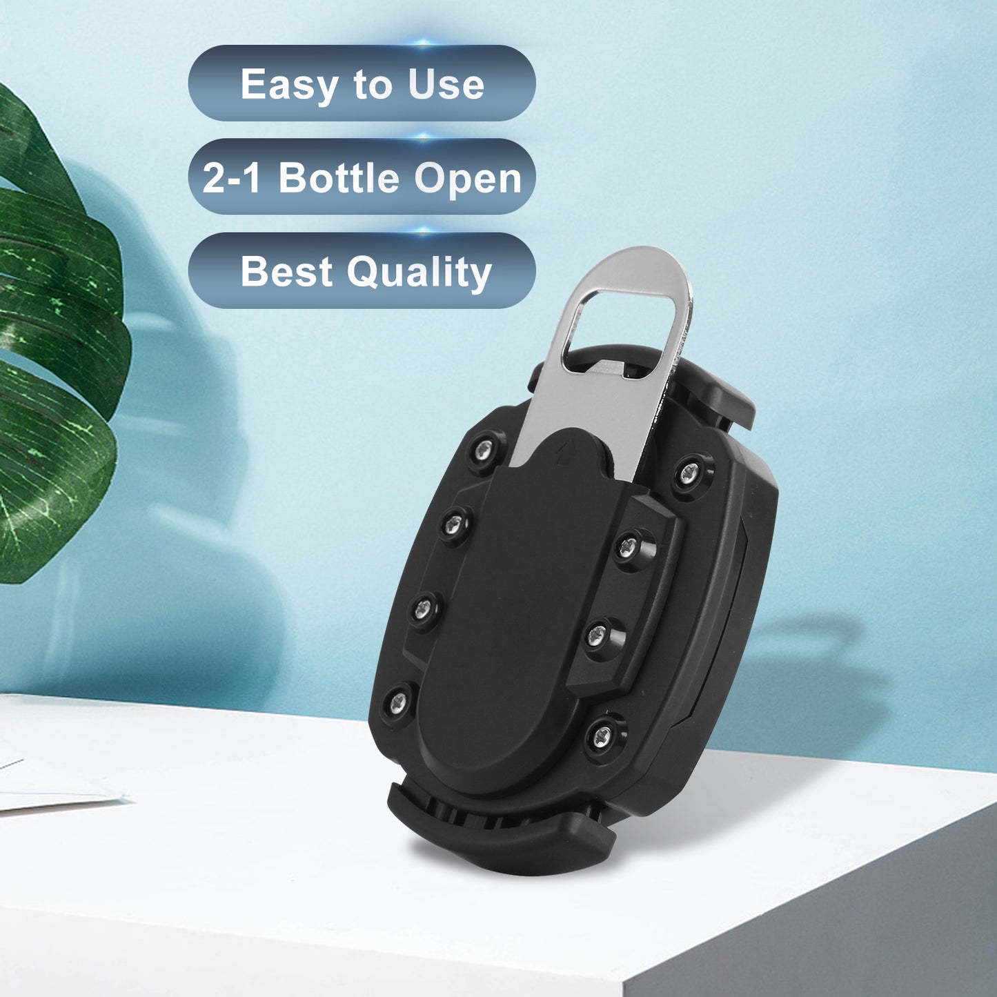 Can Opener Manual Hand Held Easy Safety with Bottle Opener