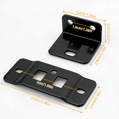 8 Pack Quick Fitting Furniture Joint Bracket, Duty Corner Brace Joint Right Angle Bracket