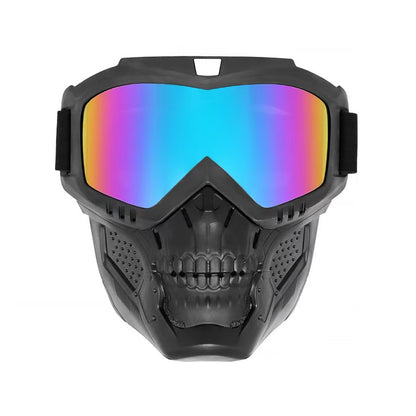 Motorcycle Goggles with Removable Face Mask