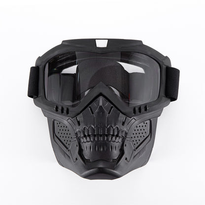 Motorcycle Goggles with Removable Face Mask