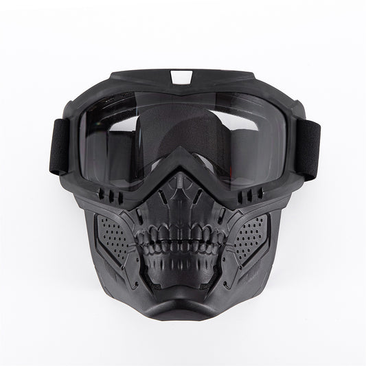 Motorcycle Goggles with Removable Face Mask