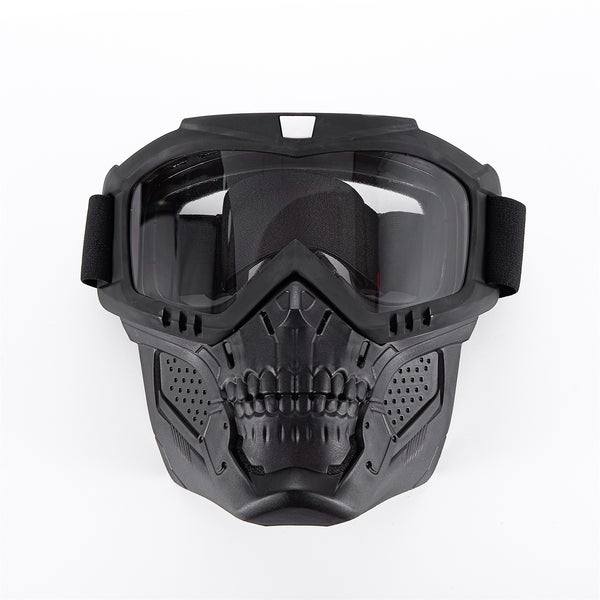 Motorcycle Goggles with Removable Face Mask
