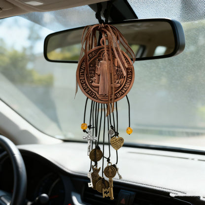 St. Benedict Brown Medal Hanging Car or House Protection