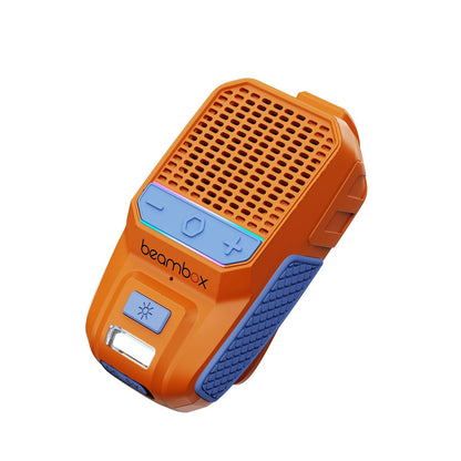 Wearable Bluetooth Speaker Clip on Speaker with RGB/Flashlight Shower Speake Built-in Noise Reduction Mic