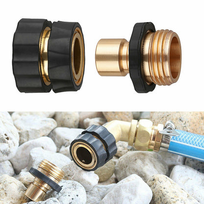 3/4" Garden Hose Connector, 3 set Garden Hose Quick Connect Fittings