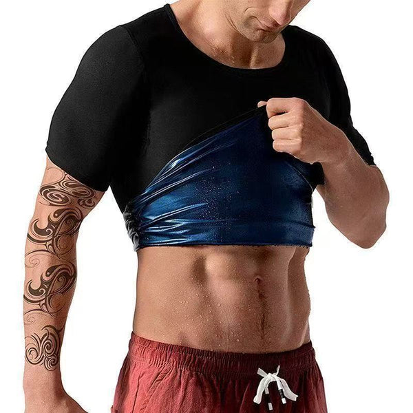 Men Sauna Shirt Sweat Suit Slimming Vest
