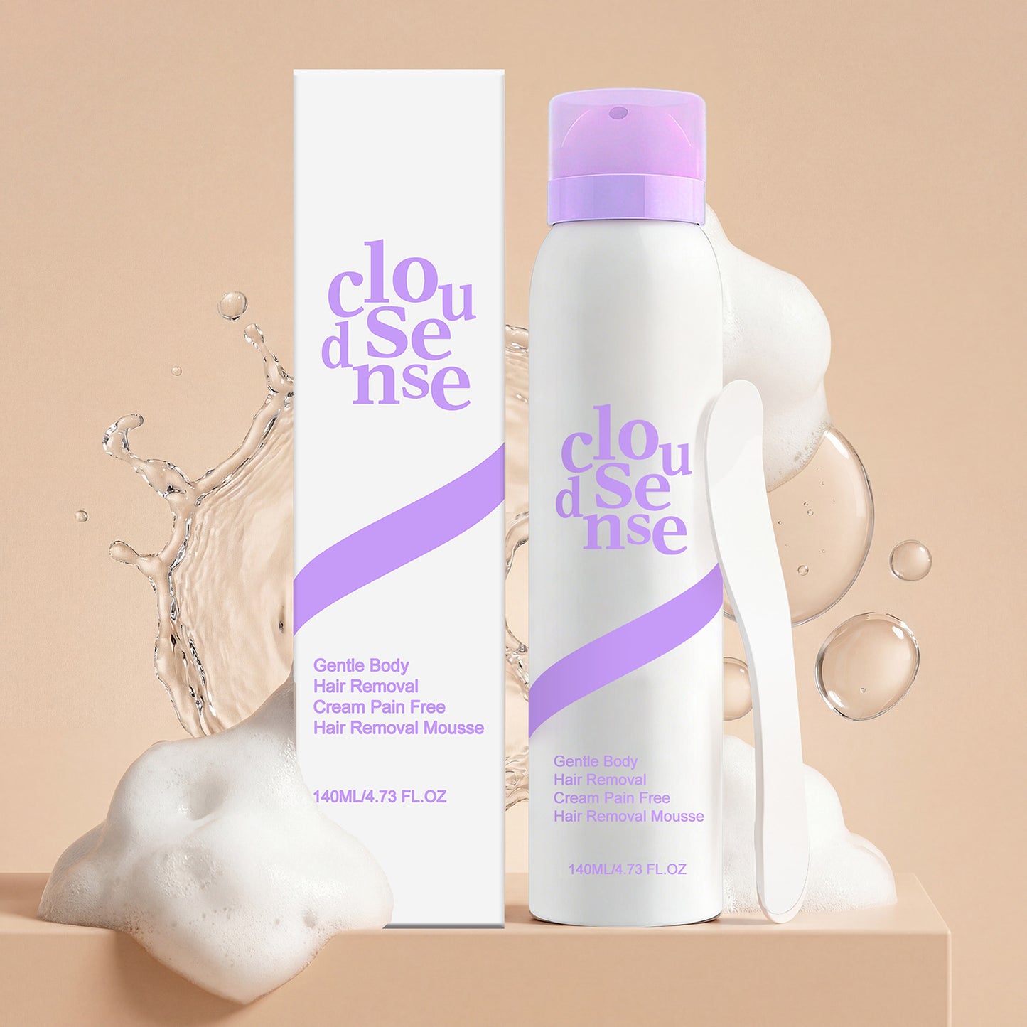 Moisturizing & Refreshing Full-Body Hair Removal Mousse For Daily Body Cleansing