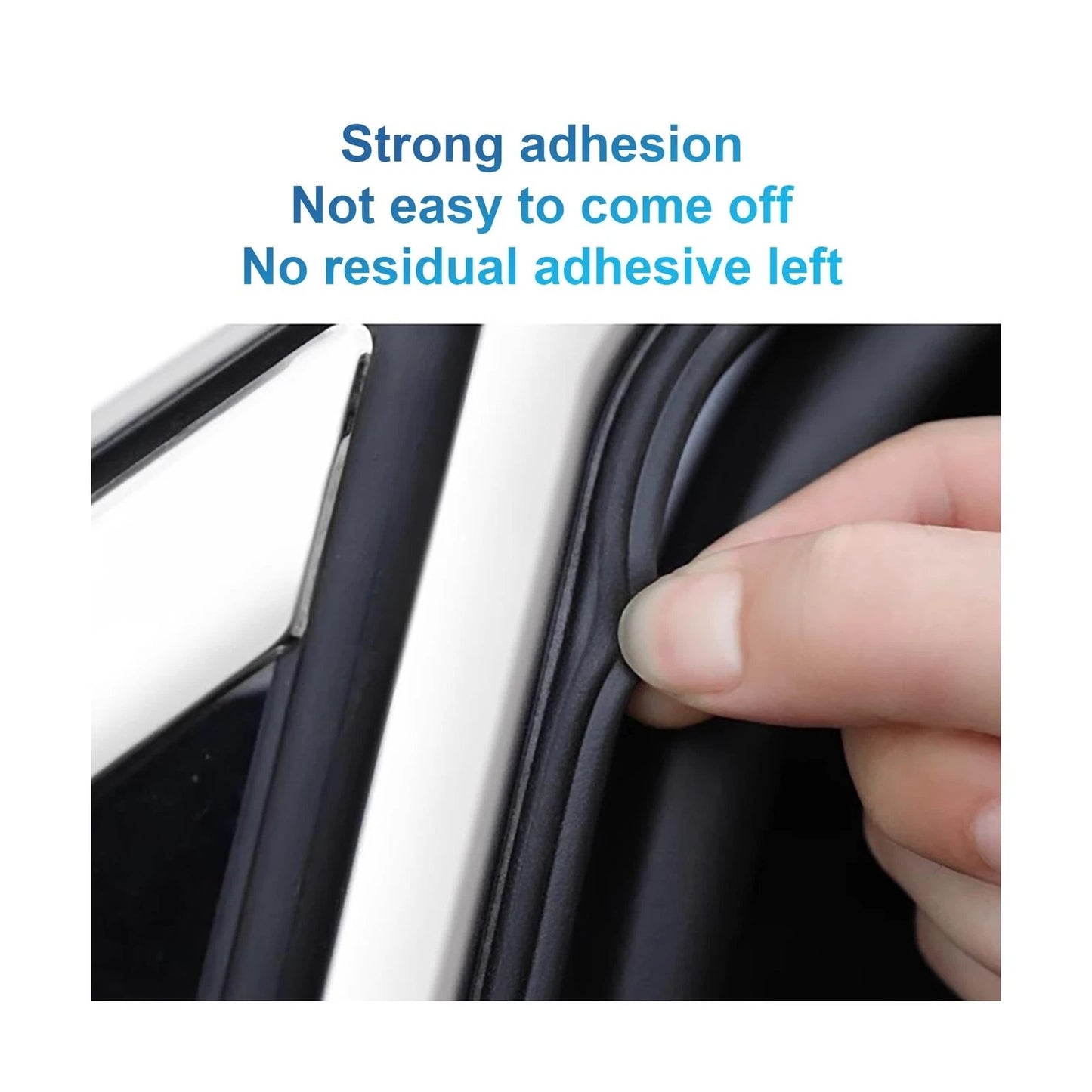Universal Car Self-Adhesive Rubber Seal - Double Layer Soundproofing Weatherstrip