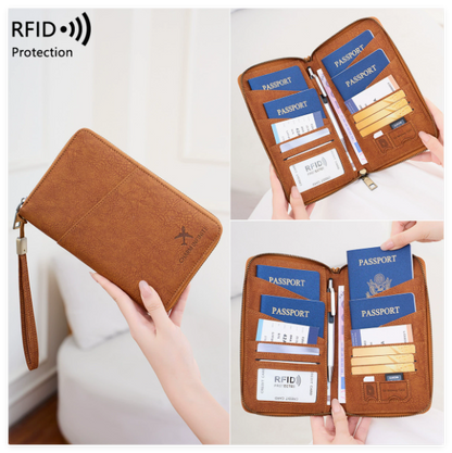 Multifunctional Travel Document Organizer (Tickets & IDs)