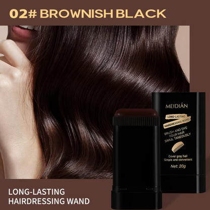 2-in-1 Instant Hair Color Stick, Portable Color Touch-Up Hair Sticks with Comb, Waterproof and Sweat-Proof